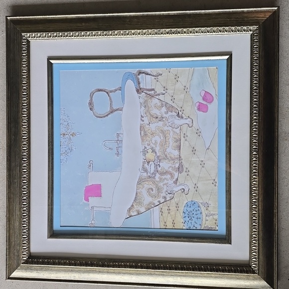 Elegant Framed Bathtub Art - Picture 5 of 5